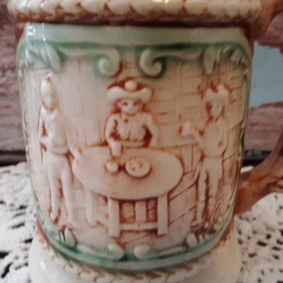 3 Yamaka Porcelain Beer Steins With Donkey Handles - Picture 5 of 7
